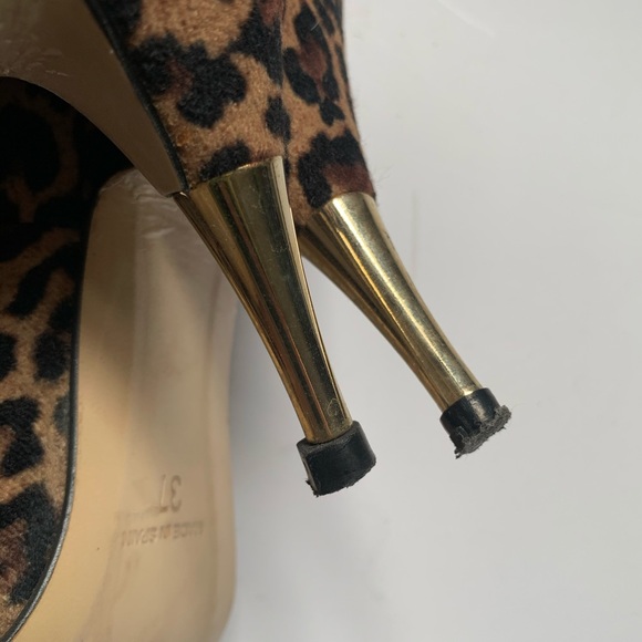 REISS Gold Heel Leopard Pumps - Picture 7 of 7